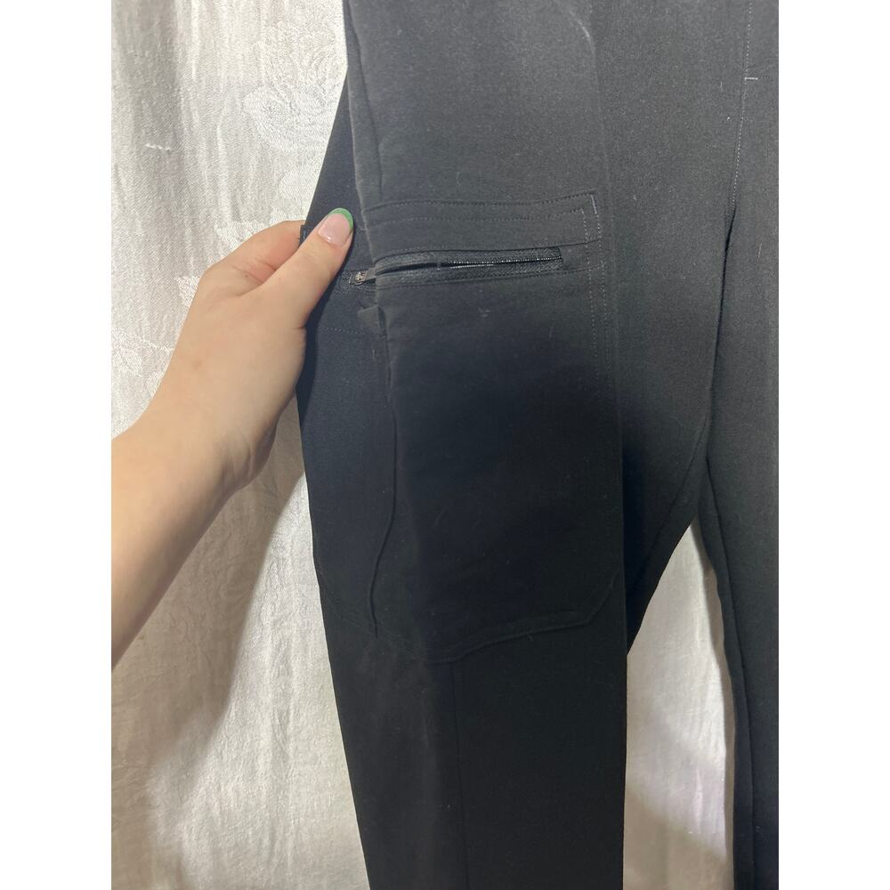 Figs Scrub Pants Joggers XXL Black Cargo Uman Relaxed Cuffed Elastic Waist - Picture 2 of 15